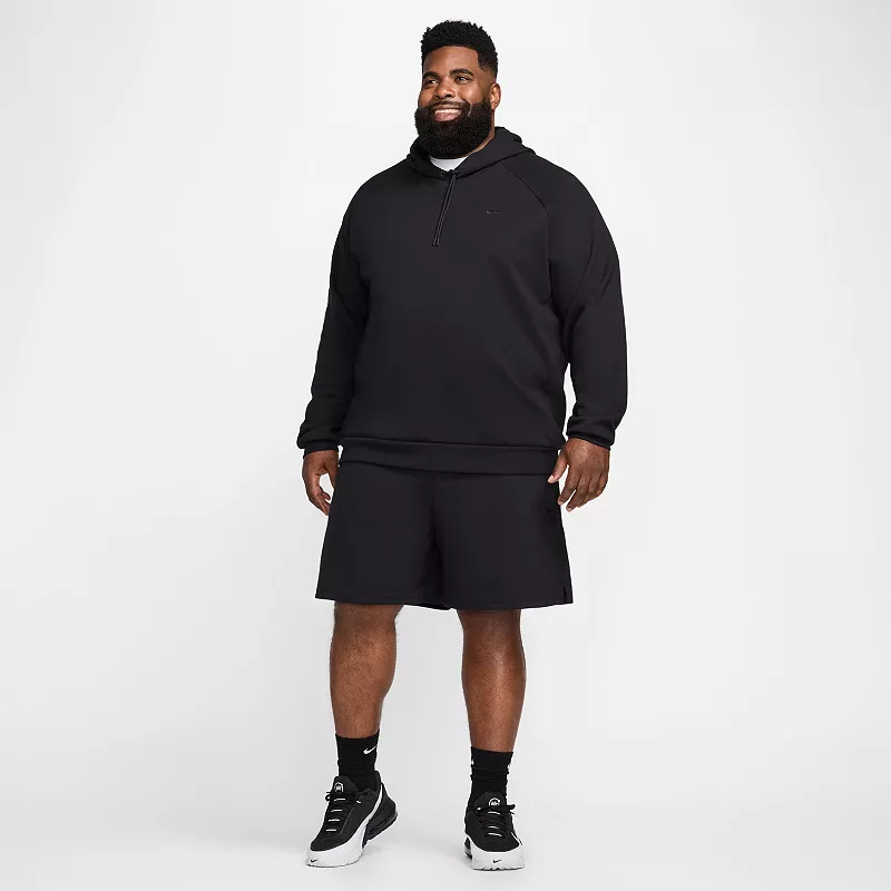 Мужская худи Nike Dri-FIT из основного флиса с УФ-защитой, черный — фото 2