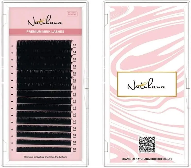 Ресницы для наращивания Heaven`s Seven Natuhana Mink Eyelash Extensions, C Curl 0.05 мм, 8-15 мм