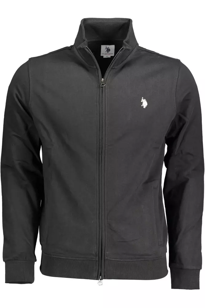 

Черный хлопковый мужской свитер U.S. Polo Assn.