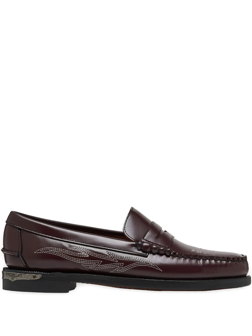 Вышитые лоферы Dan El Paso Sebago, коричневый
