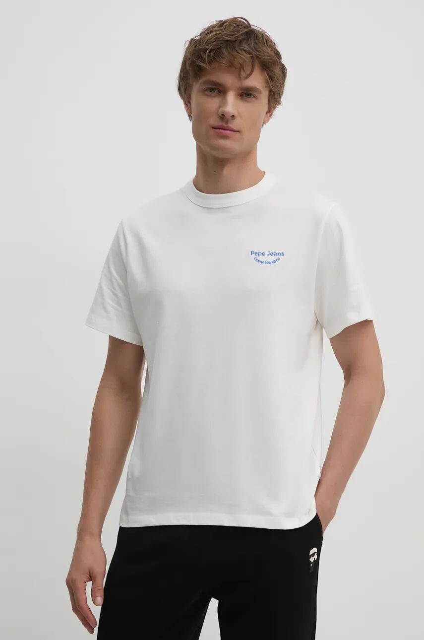 

Хлопковая футболка Pepe Jeans ARIS, белый