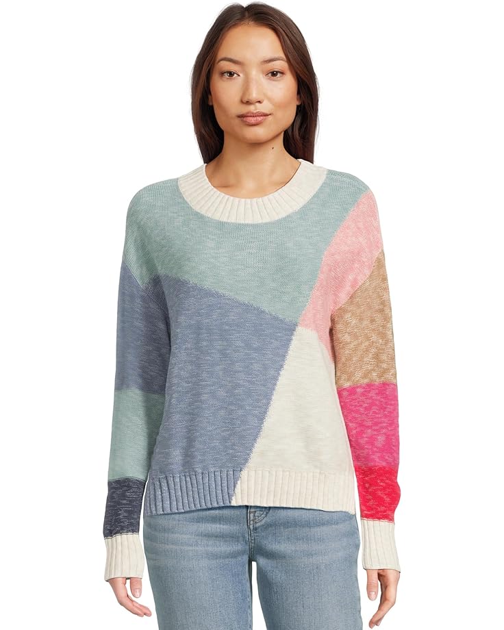 

Свитер NIC+ZOE Color Crossing Sweater, цвет Blue Multi