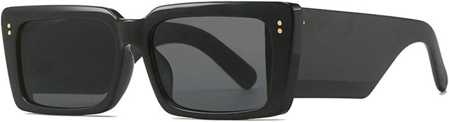 

Солнцезащитные очки Willochra в квадратной оправе для женщин и мужчин. Модные массивные прямоугольные солнцезащитные очки черного цвета с защитой от УФ-излучения UV400, Black