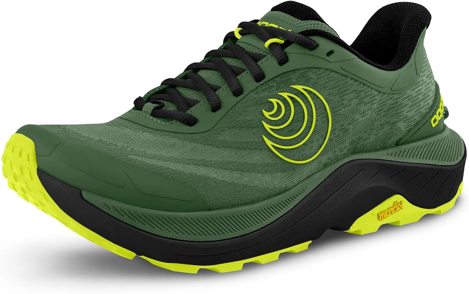 Мужские кроссовки Topo Athletic Ultraventure 4 с комфортной амортизацией, прочные, с перепадом пятки 5 мм для трейлового бега, спортивная обувь для бега по пересеченной местности, зеленый/черный