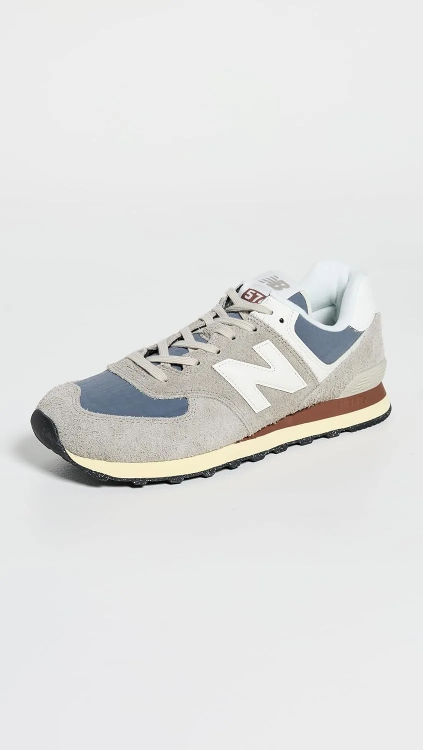 Мужские кроссовки New Balance 574, белый/коричневый — фото 3
