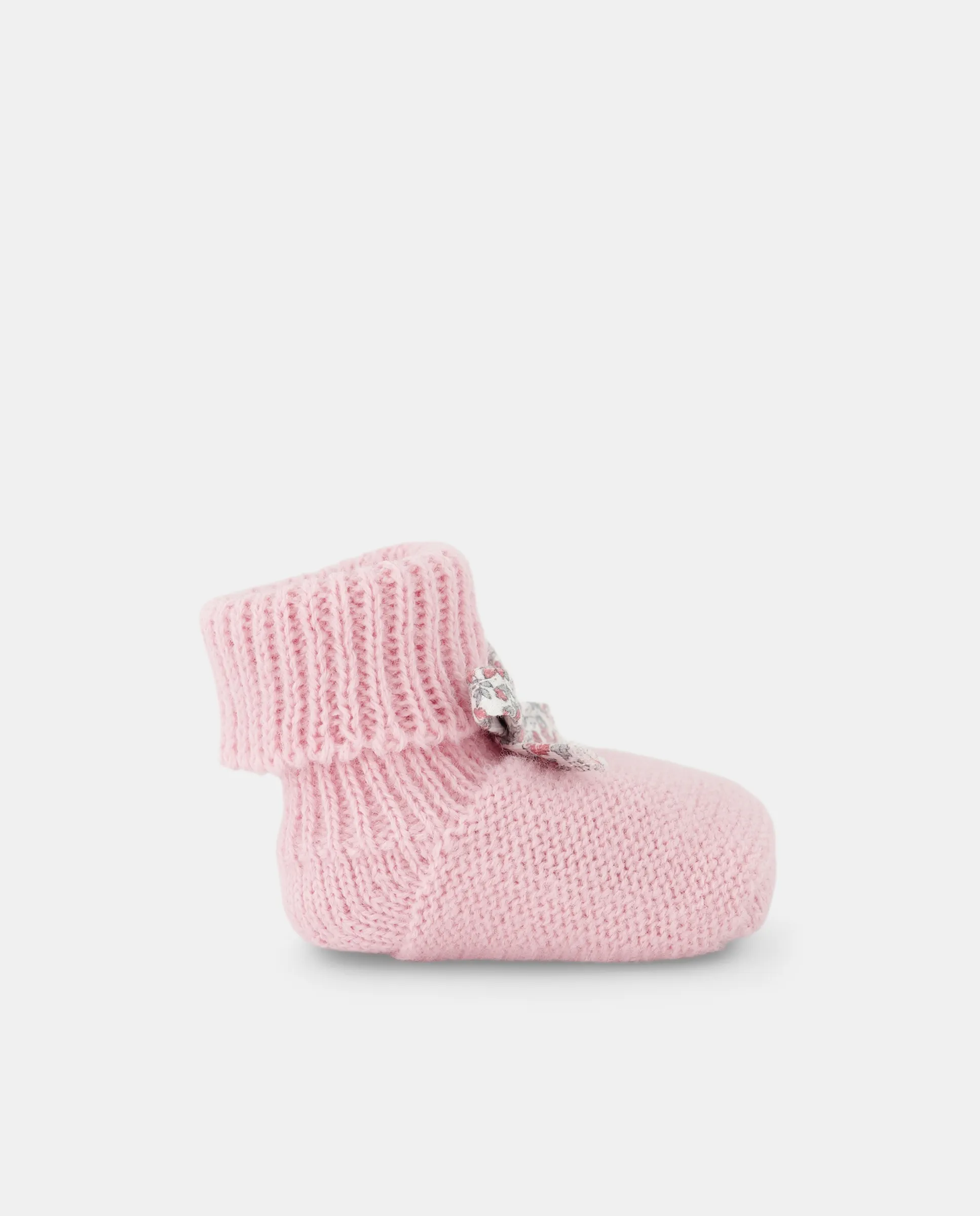 

Пинетки машинные с плоской завязкой all over print для малышей Coconut El Corte Inglés, розовый