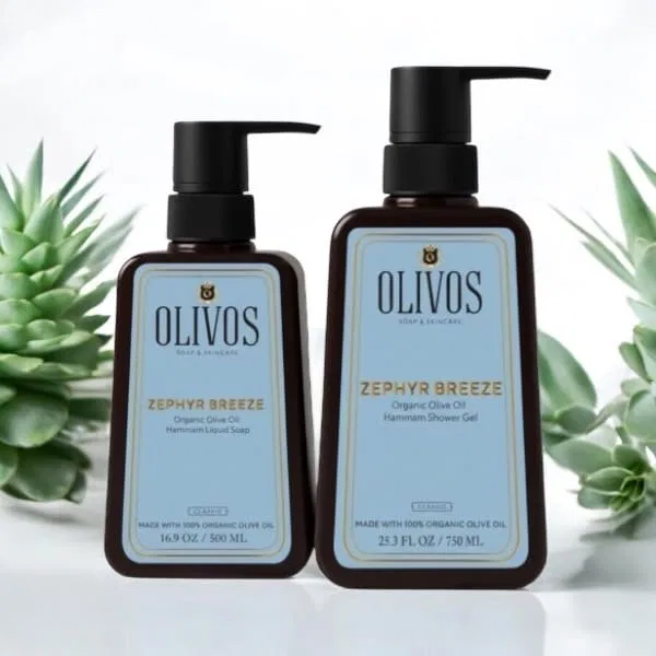 Набор OLIVOS Hammam: органическое жидкое мыло и гель для душа Olivos — фото 2