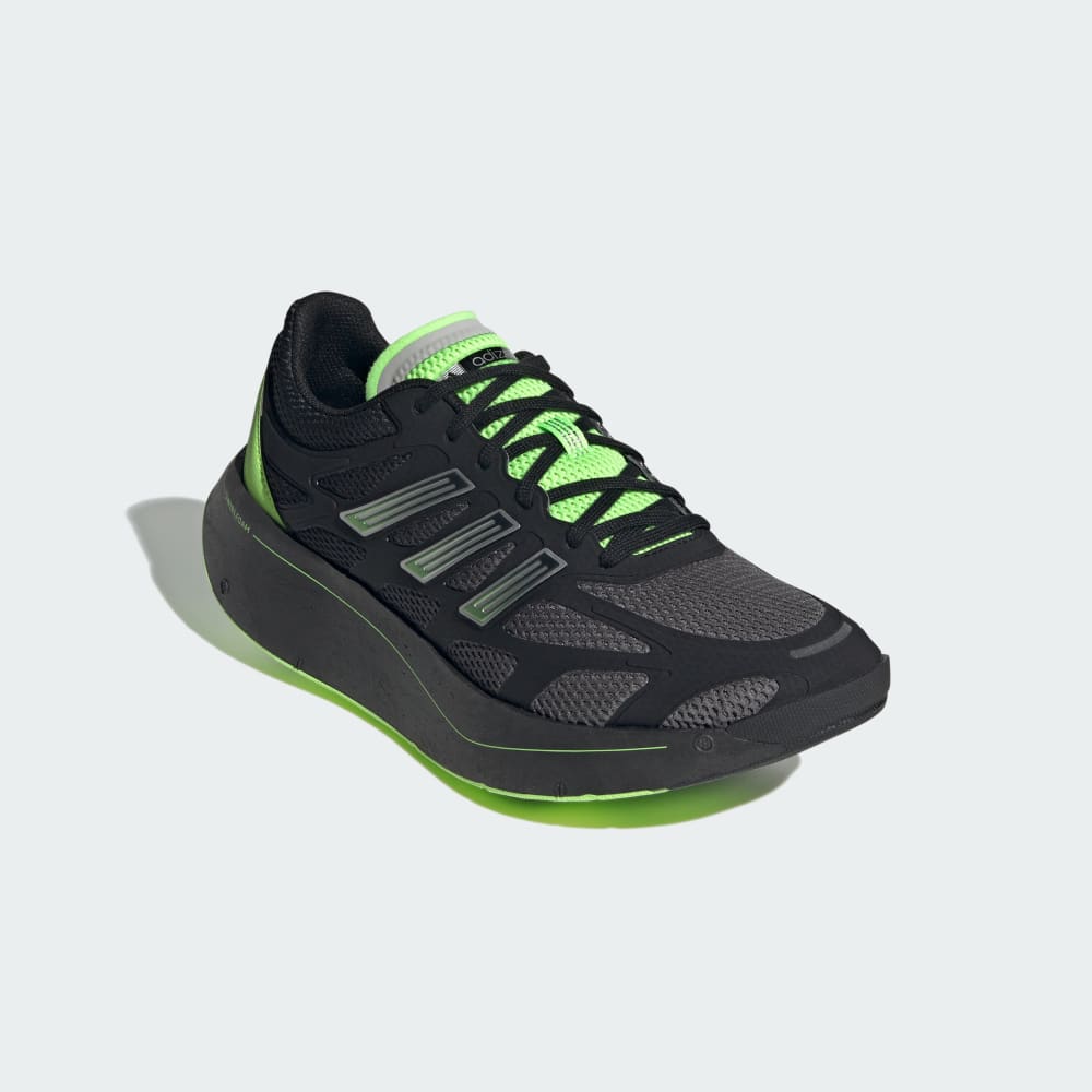 Кроссовки на платформе Adidas Adizero Aruku Shoes, цвет Core Black/Grey Four/Signal Green — фото 4
