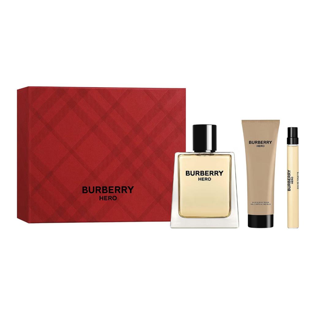 Подарочный набор духов Hero Eau De Toilette 10ml+75ml+100ml Burberry, Two-Piece Set: Hero Men's Eau De Toilette 50ml+Hero Men's Shower Gel 75ml — фото 3