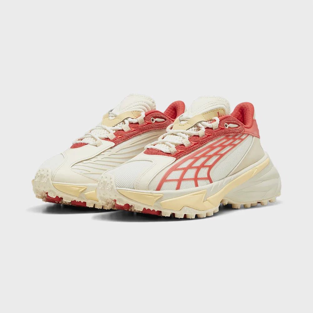 Мужские низкие кроссовки Spirex IOS бело-красные от Puma