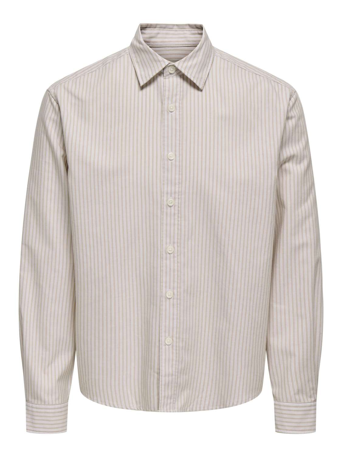 

Only & Sons Рубашка 'ONSGiorgio' делового стиля Regular fit в бежевом цвете