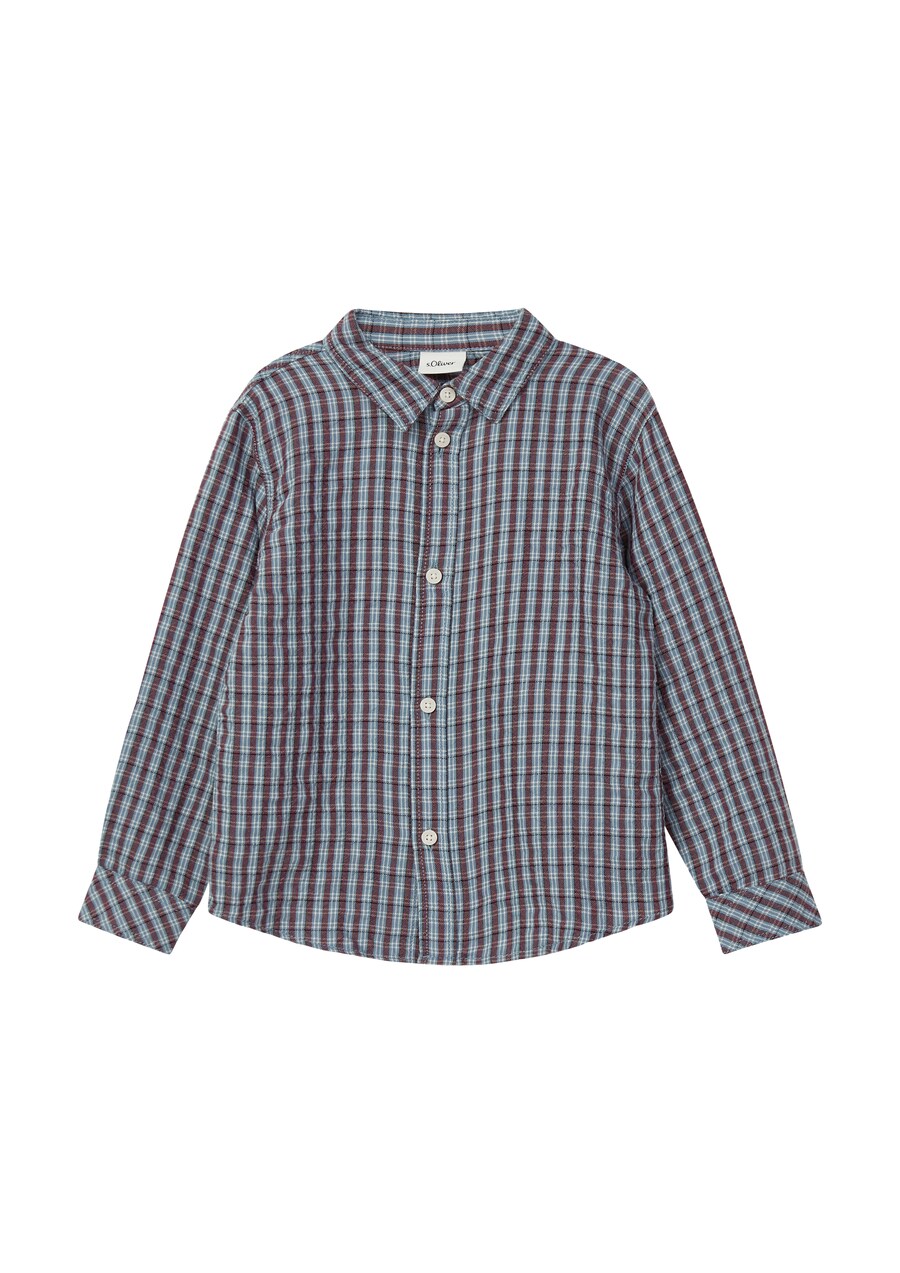 

Рубашка на пуговицах классического кроя s.Oliver, опаловый/светло-голубой