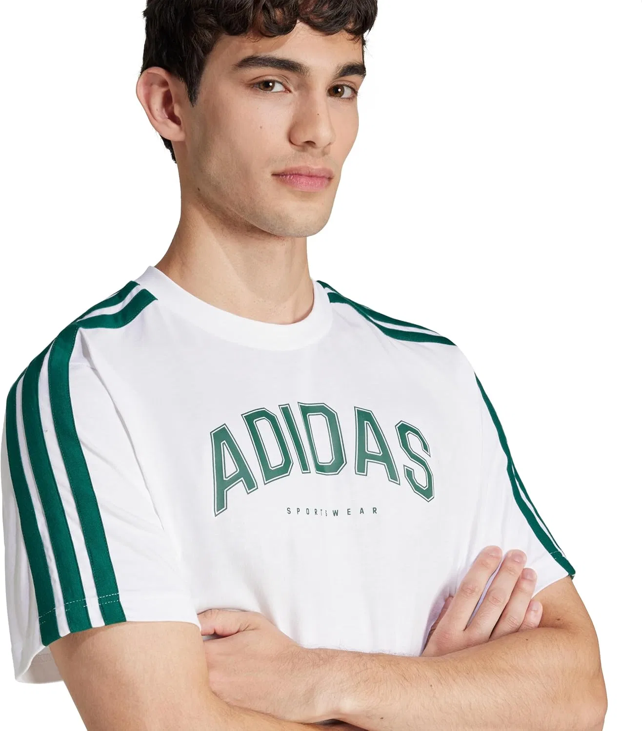Футболка с графикой adidas, белый — фото 4