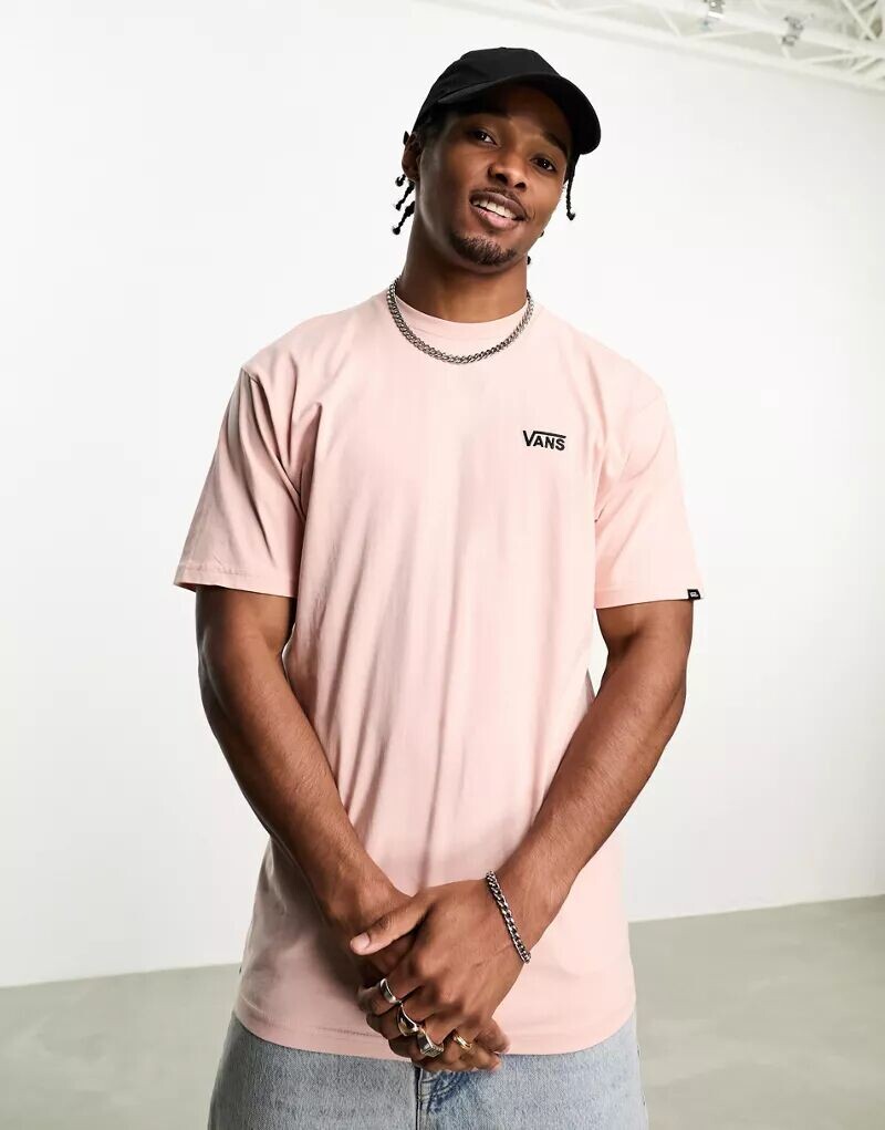 

Розовая футболка с логотипом Vans Left Chest, Белый, Розовая футболка с логотипом Vans Left Chest