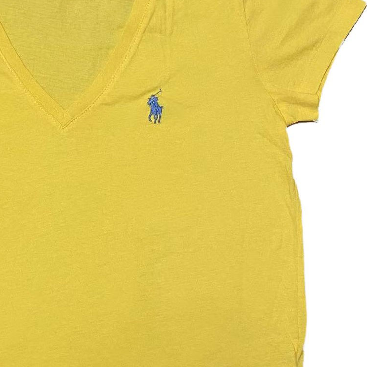Футболка Polo Ralph Lauren V-Neck, желтый — фото 3