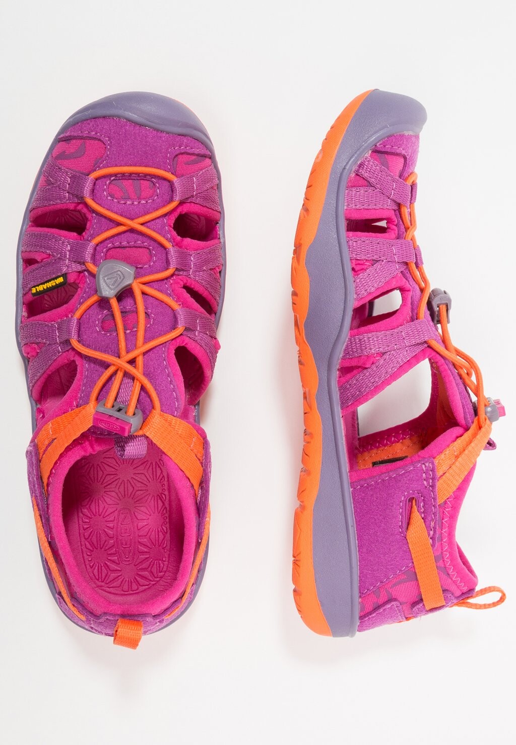 

Трекинговые сандалии Moxie Youth Unisex Keen, цвет purple wine/nasturtium