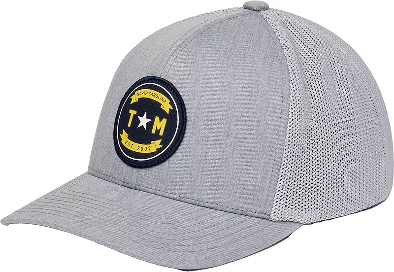 

Мужская кепка для гольфа TravisMathew с навесом Palm Canopy NC State, цвет Heather Grey