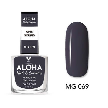 

Лак для ногтей Magic Pro 15 мл — Mg 069 / Gris Souris Aloha Nails & Cosmetics