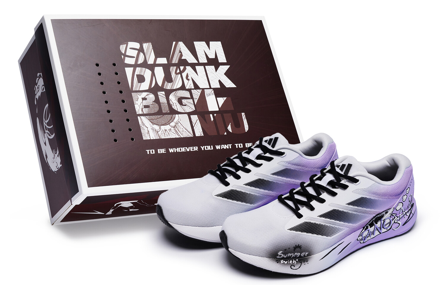 

Кроссовки Duramo RC Running Unisex Low-top White/Black/Purple Adidas