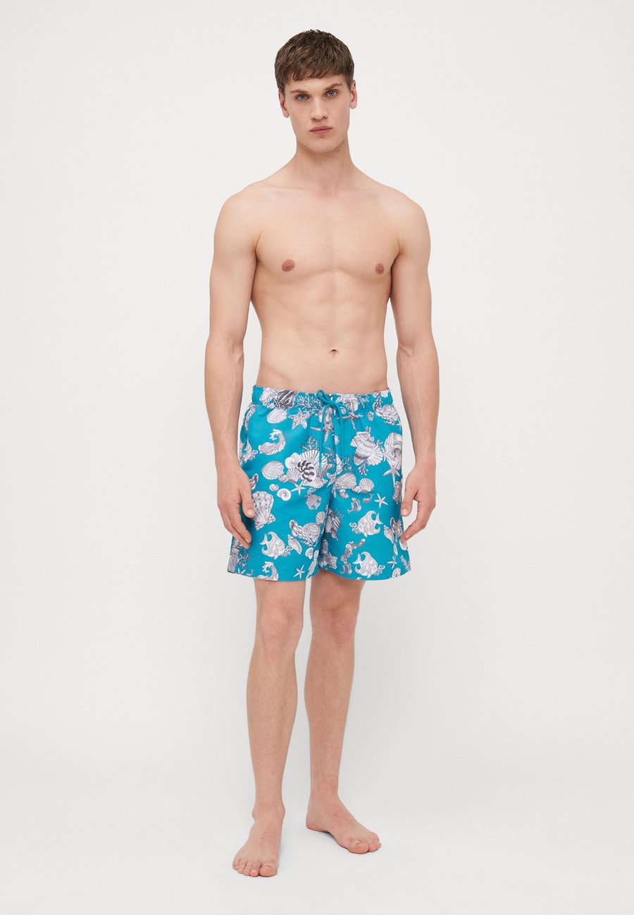 Шорты для плавания Versace SWIM GOLFO LAVACANZA ALL OVER, Dark Sea Green/Silver Grey/Blue — фото 2