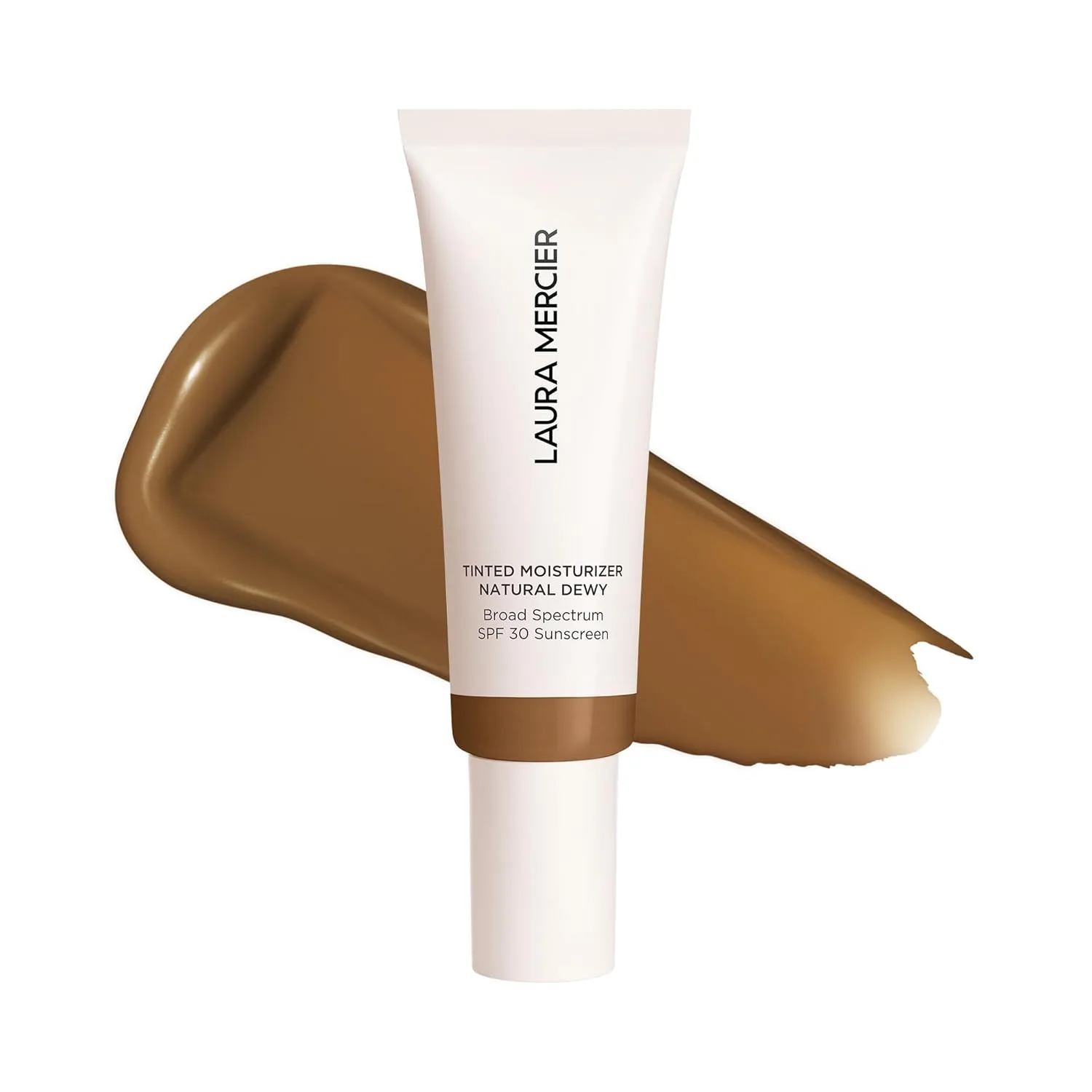 Laura Mercier Tinted Moisturizer Natural Dewy с SPF 30: 24-часовая гидратация, стойкий тональный крем с легким покрытием и сияющим финишем 42.52 г (полный размер), 5W Terracotta- Medium Deep with warm undertones