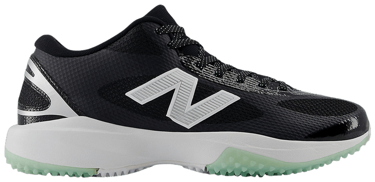 

Кроссовки New Balance FreezeLX v5 Turf 'Black White Silver Metallic', черный