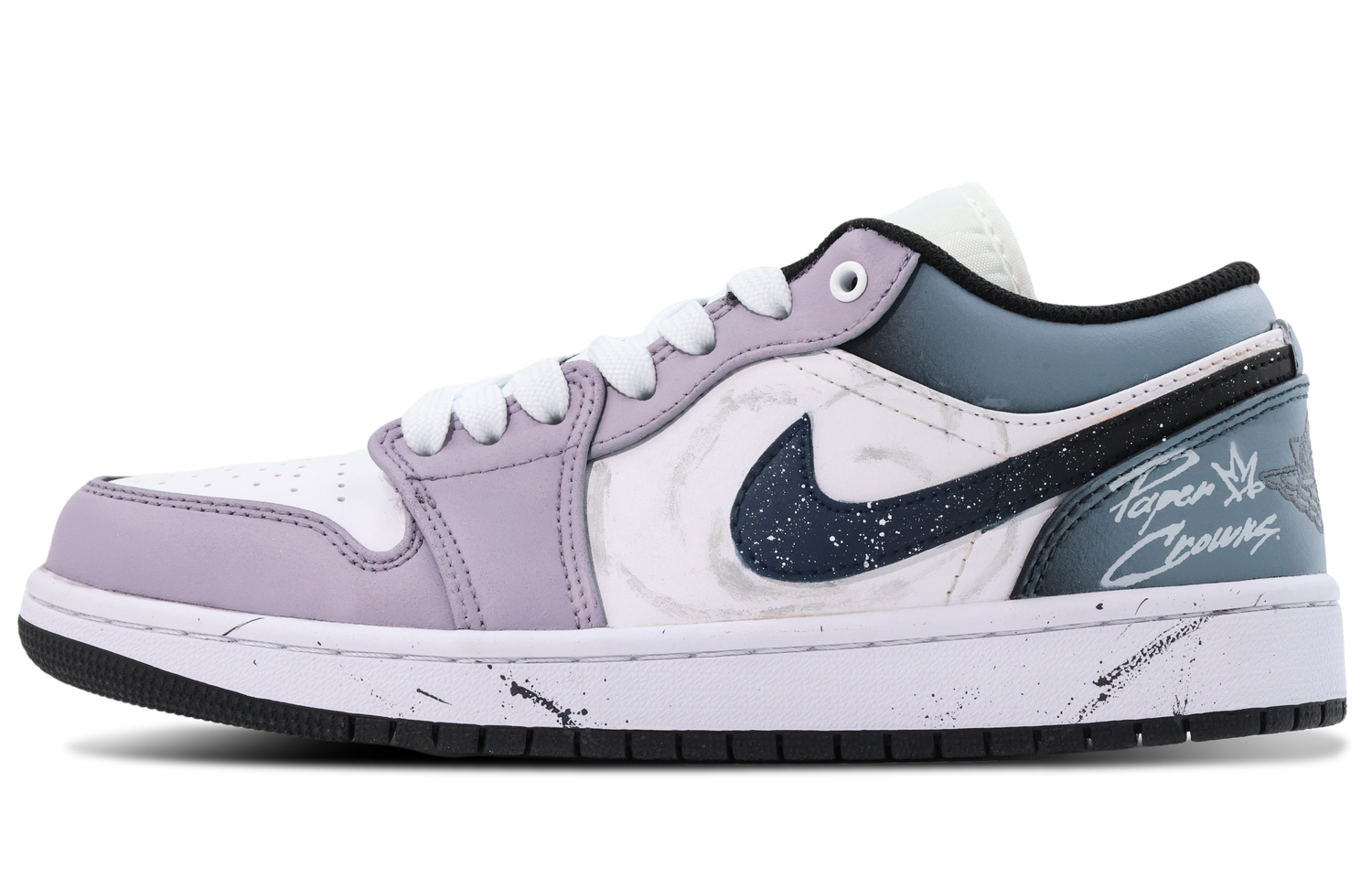 

Jordan Кроссовки для скейтбординга Air 1 из синтетической кожи с термоизоляцией, низкие, унисекс, синий