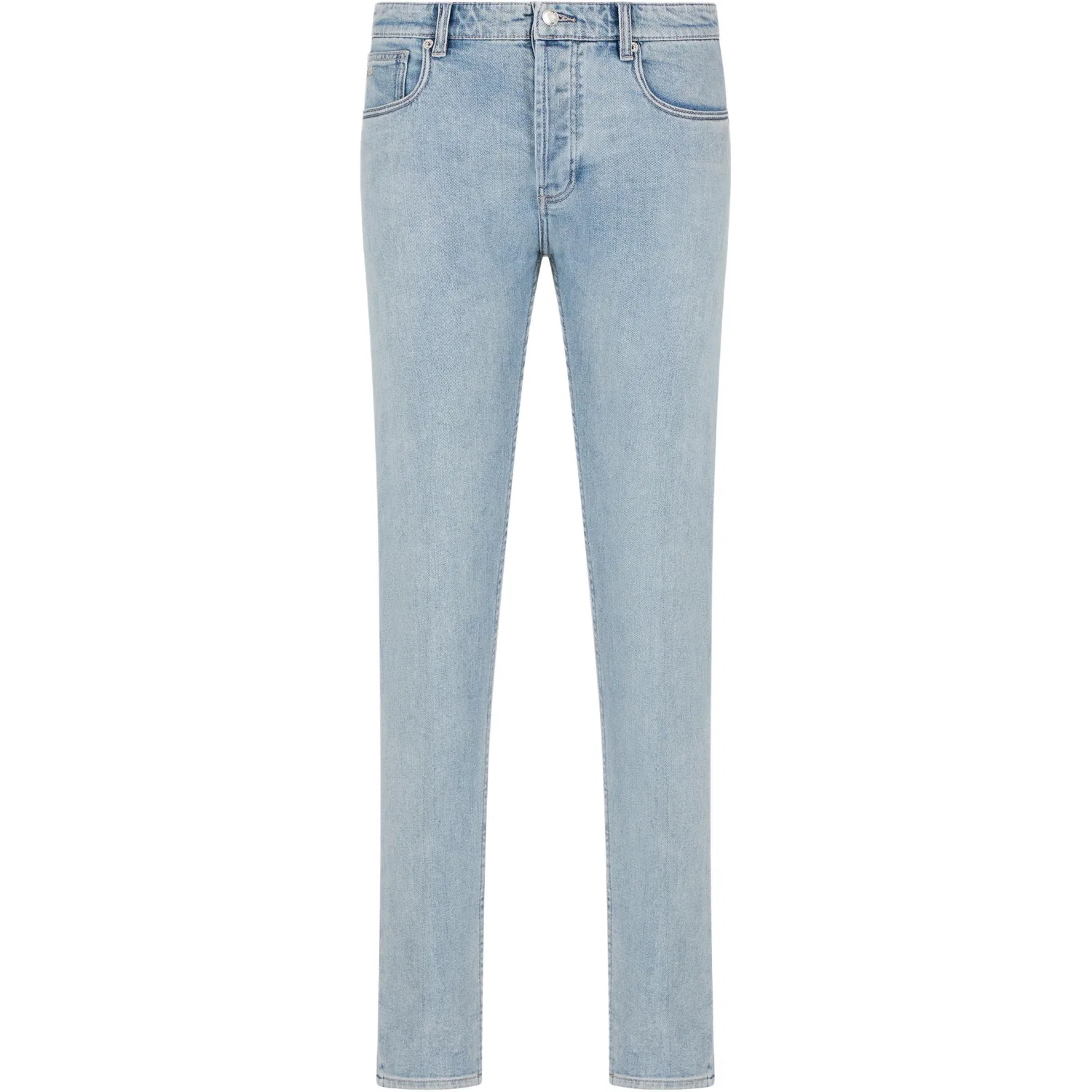 Джинсы J75 Slim fit Stone washed Faded Comfort Denim EMPORIO ARMANI, Blue