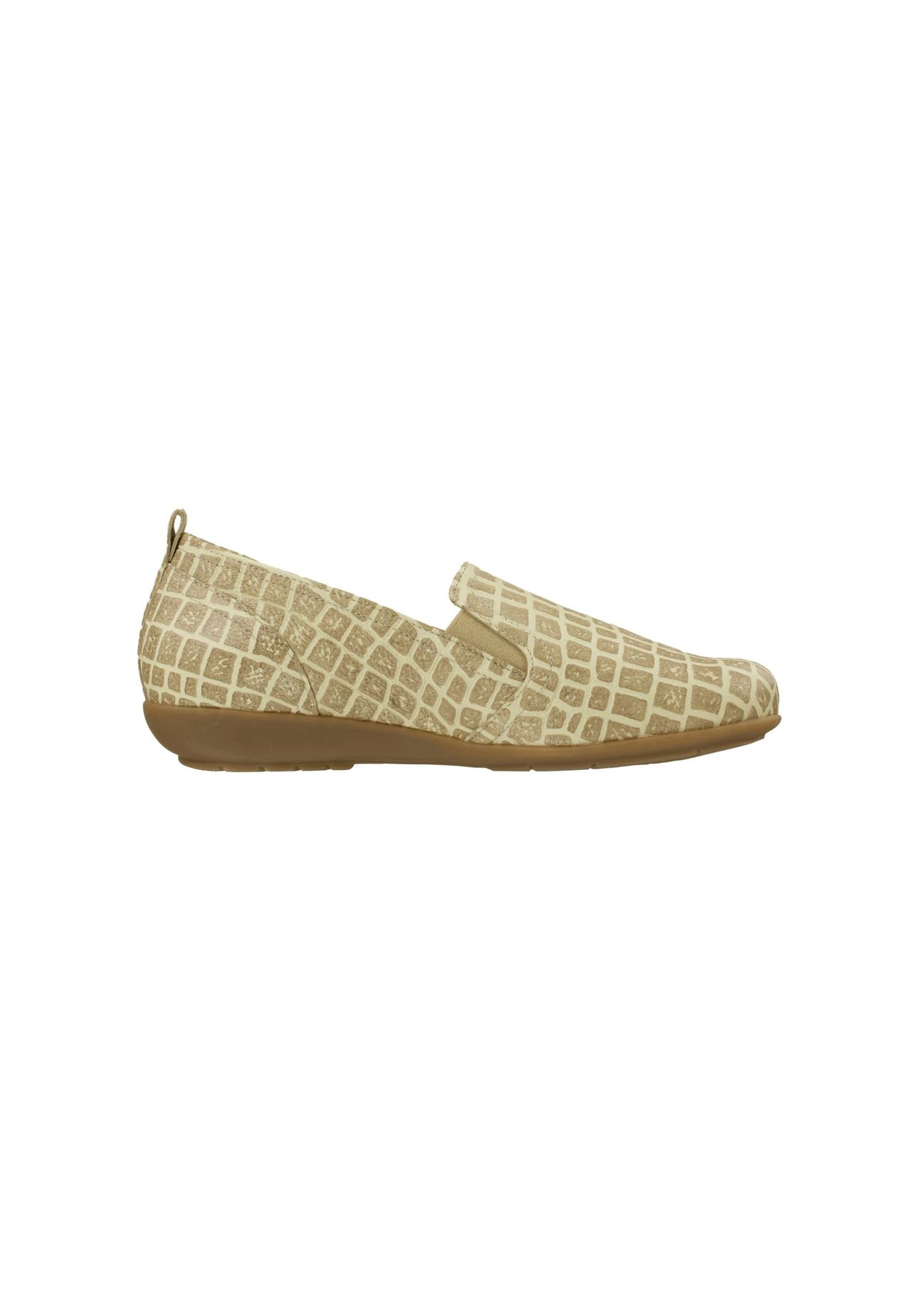 Тапочки Clea из мягкой кожи оленя Natural Feet, бежевый — фото 3