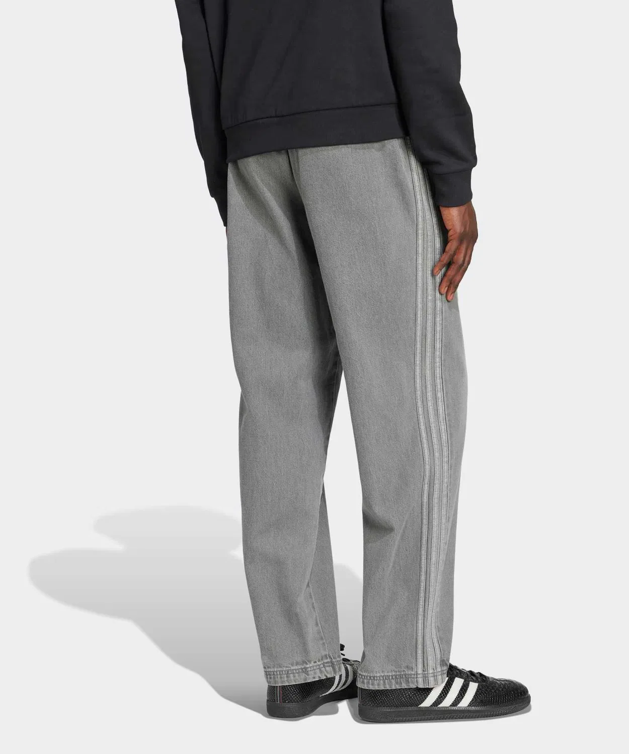 Штаны спортивные джинсовые Adidas Originals свободные синие — фото 2
