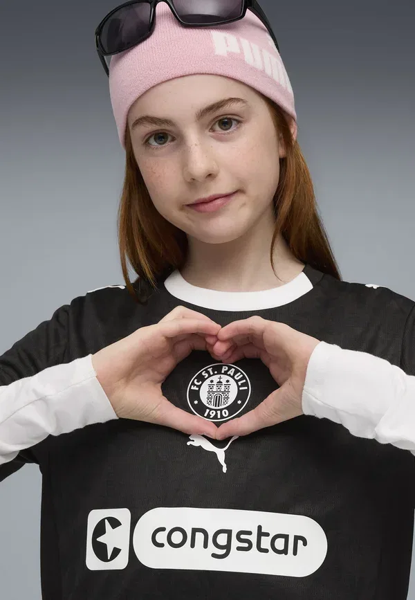Футболка Fc St. Pauli 25/26 Club Wear Puma, черно-белая — фото 2