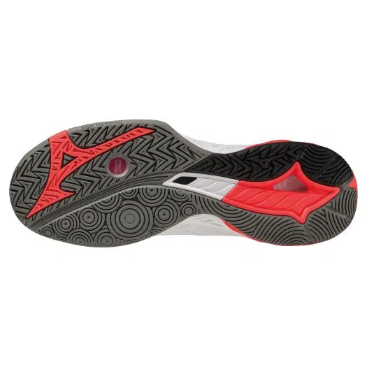 Бадминтонные кроссовки «Wave Fang 2» от Mizuno, White X Black X Pink — фото 2