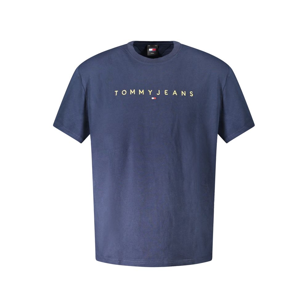 

Синяя хлопковая мужская футболка Tommy Hilfiger