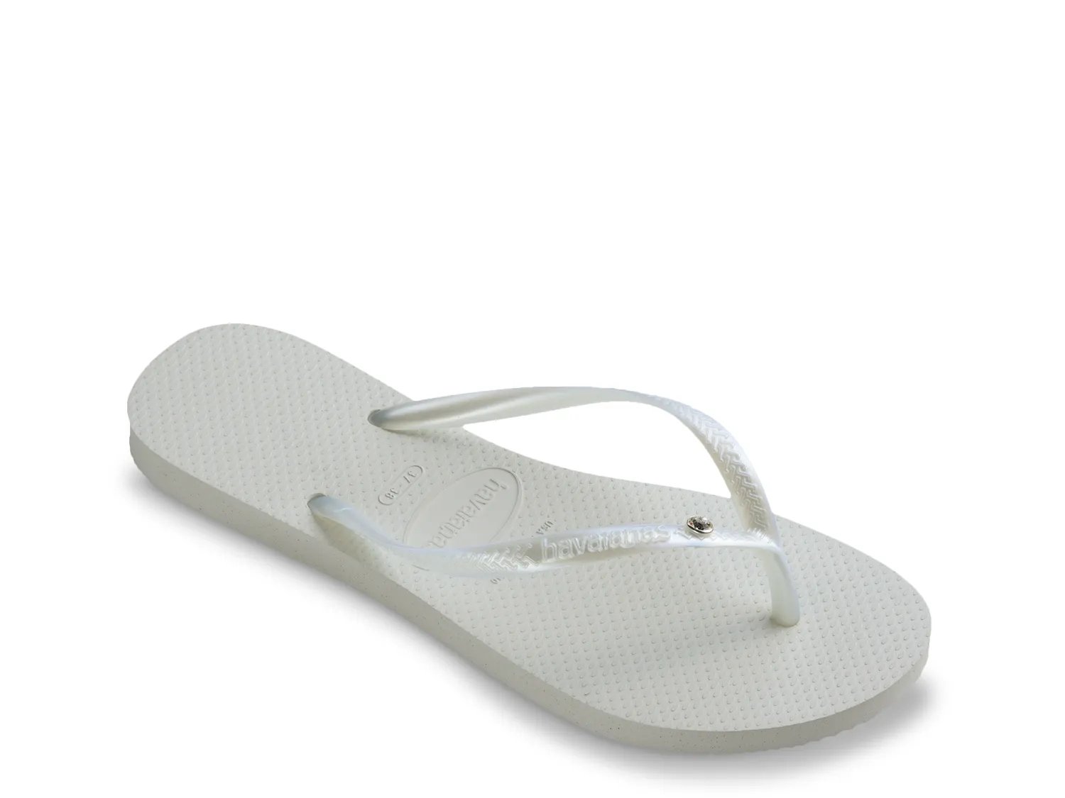 Сандалии Havaianas Slim Crystal SW II Flip Flop - Women's, белый