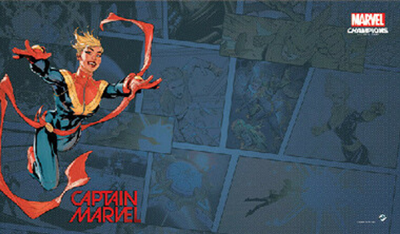 

Аксессуары Marvel Champions LCG: Captain Marvel Game Mat