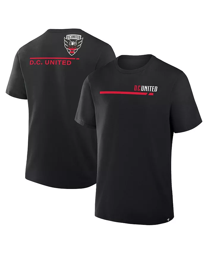 

Мужская черная хлопковая футболка D.C. United Corner Kick Legacy Fanatics