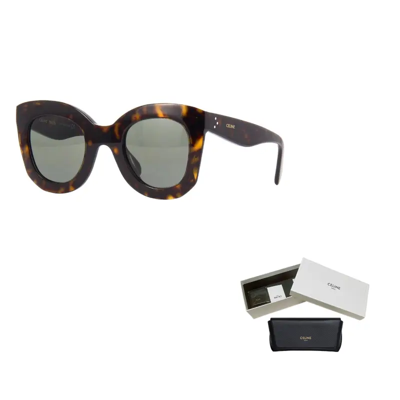 

CELINE Кошачий глаз солнцезащитные очки, Tortoiseshell