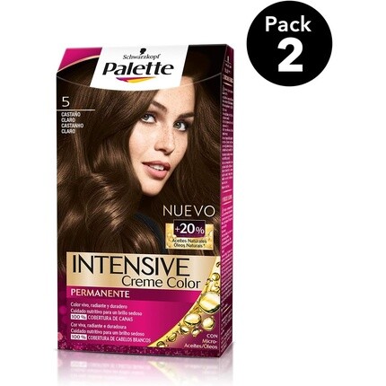 

Палитра Intense Shade 5 Light Brown Permanent Color Palette Icc 5 Light Brown, Schwarzkopf
