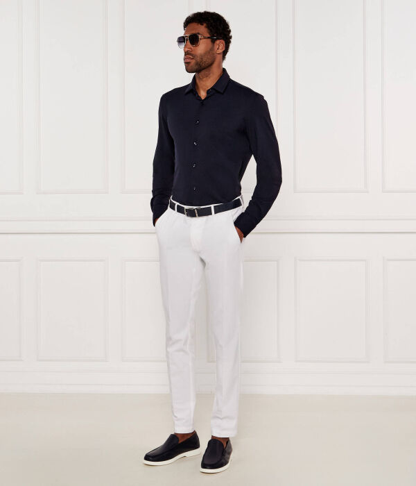 Рубашка p-hank-s-kent-c1-222 Slim fit Boss, синий — фото 2