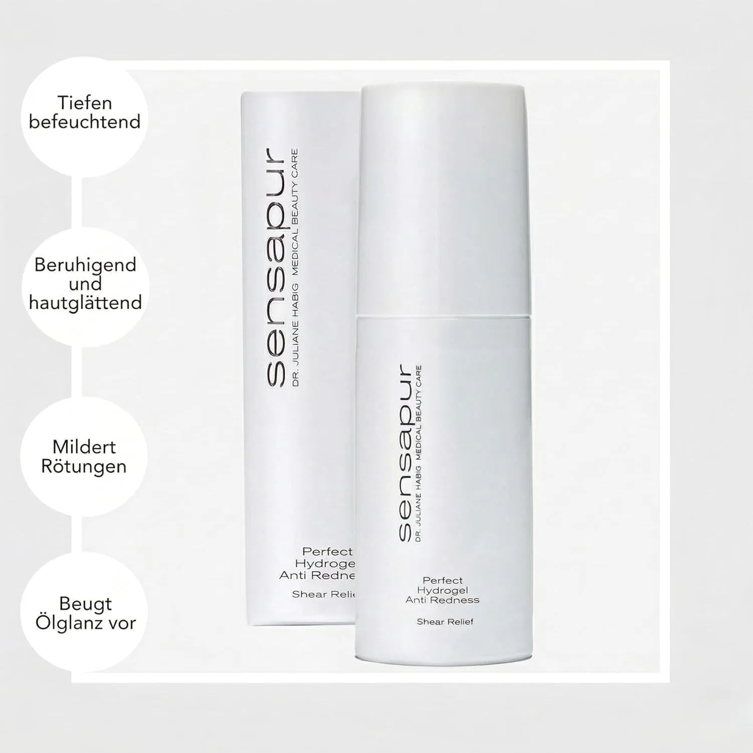 Успокаивающий гидрогель против покраснений «Perfect Hydrogel Anti Redness» 50 мл Sensapur — фото 2