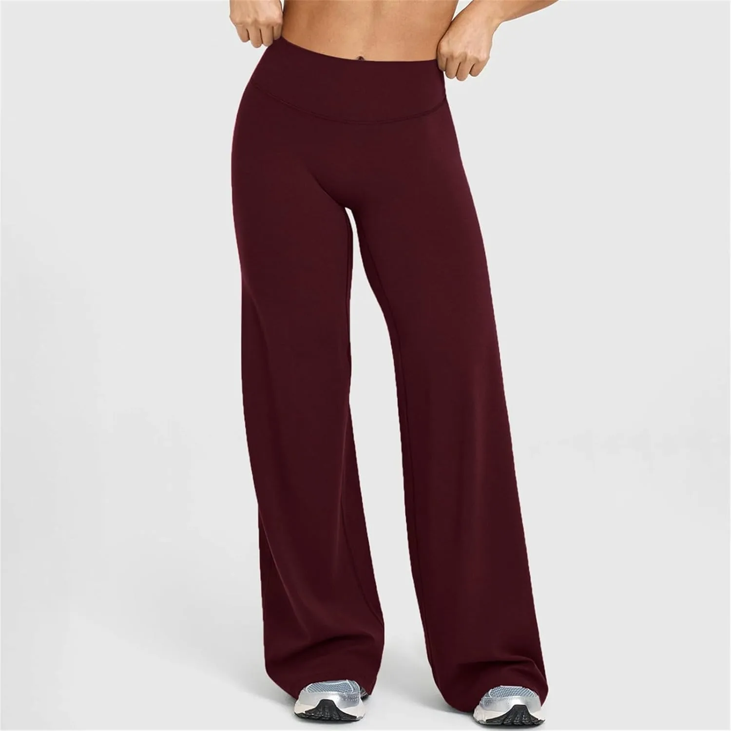 Женские широкие штаны для йоги High Waisted с эффектом подтяжки живота — фото 2