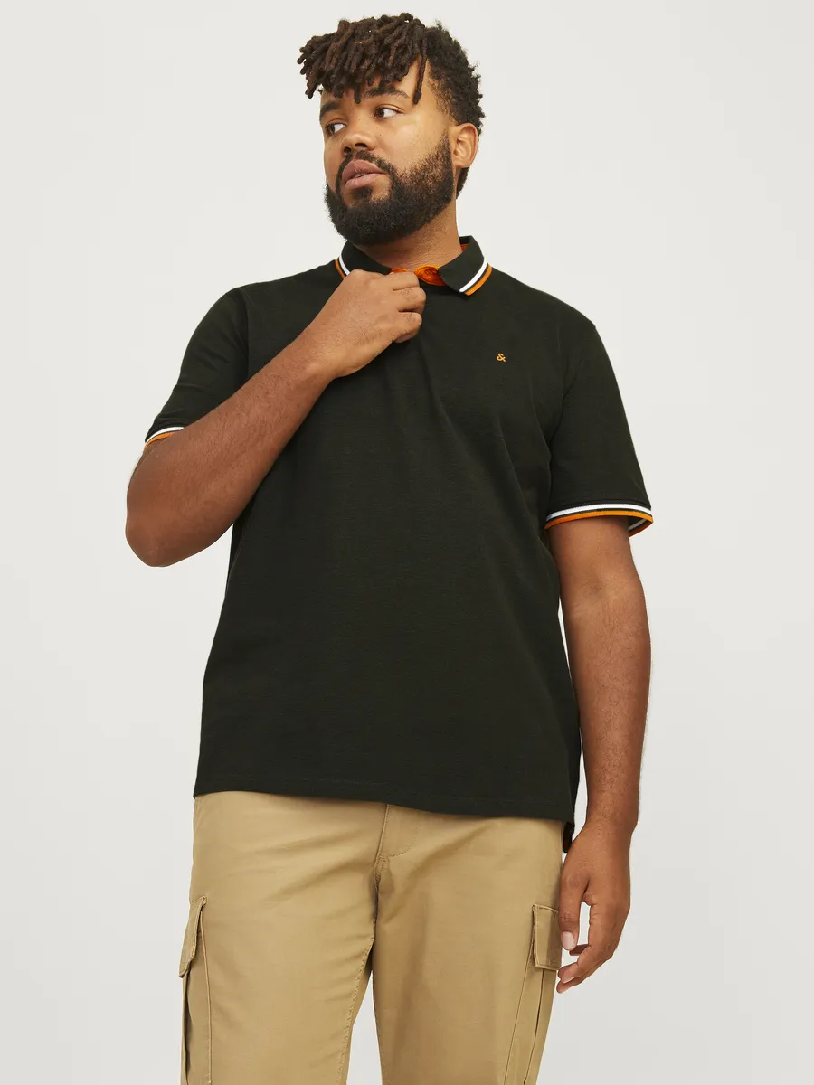 

Рубашка-поло Jack & Jones PlusSize "JJEPAULOS POLO SS NOOS PLS", цвет Kombu Green