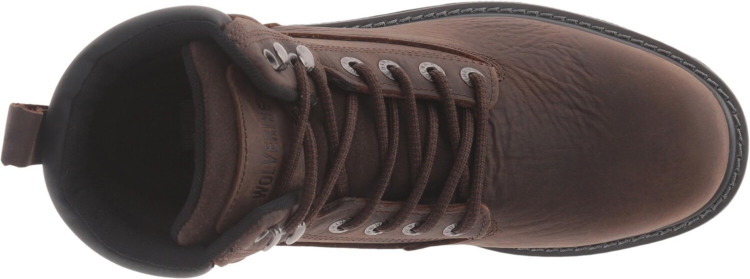 Рабочая обувь со стальным носком Floorhand Steel Toe Wolverine, цвет Dark Brown — фото 2
