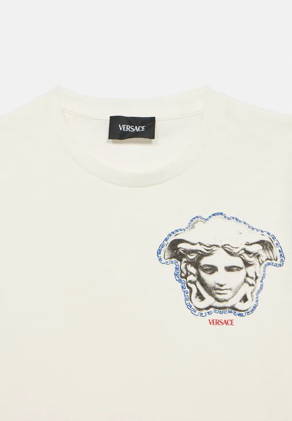 Футболка унисекс с принтом медузы Versace, Bianco — фото 3