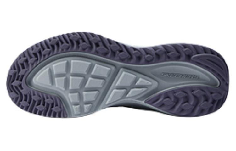 Низкие повседневные кроссовки для бега мужские серо-голубые Skechers, серый/мультиколор — фото 4