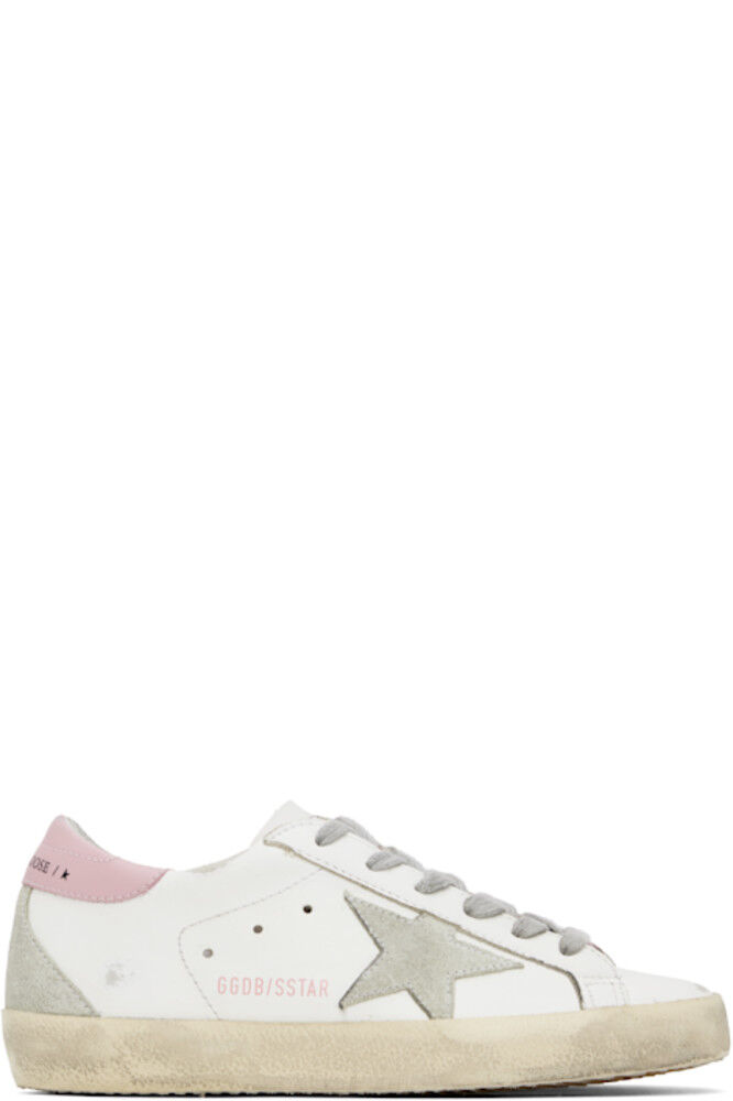 Бело-серые кроссовки Super-Star Golden Goose