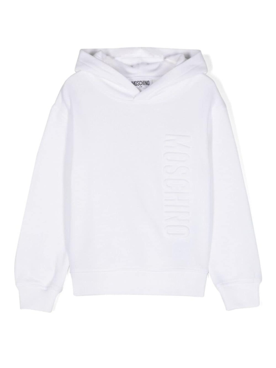 

Moschino Kids худи с тисненым логотипом, белый