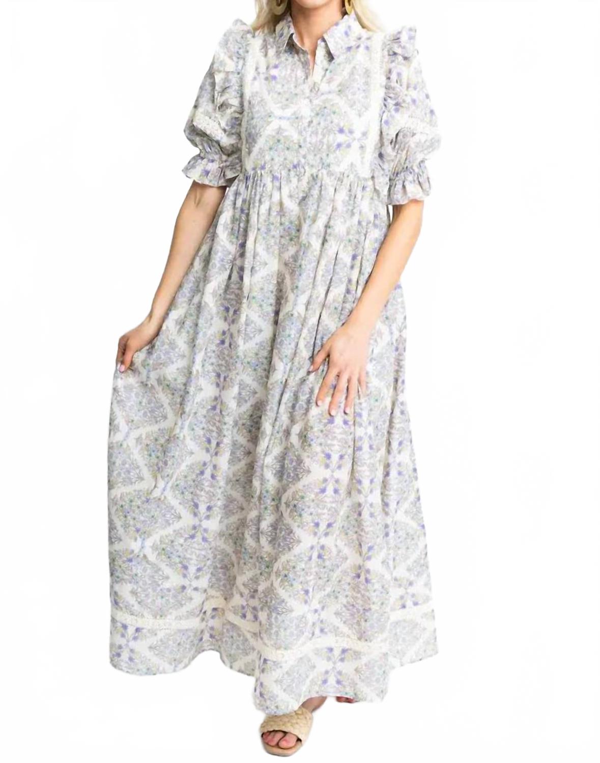 

Платье макси Lila Boho с цветочной отделкой крючком, разноцветное Karlie, Multi