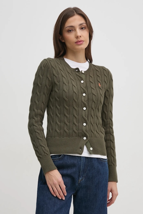 

Хлопковый кардиган Polo Ralph Lauren, зеленый