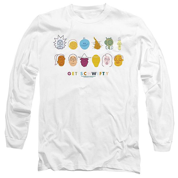 

Футболка с длинным рукавом Rick and Morty Get Schwifty Licensed Character